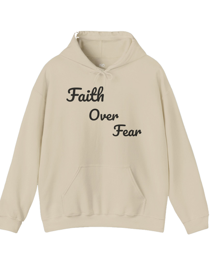 Faith Over Fear Hoodie — "He Broke Me to Rebuild Me Holy" Christian Inspirational Hoodie