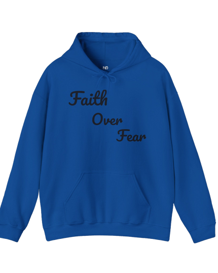 Faith Over Fear Hoodie — "He Broke Me to Rebuild Me Holy" Christian Inspirational Hoodie
