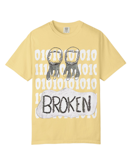 LIVE OR DIE: BROKEN CODE Tee (Self-Drawn Art)