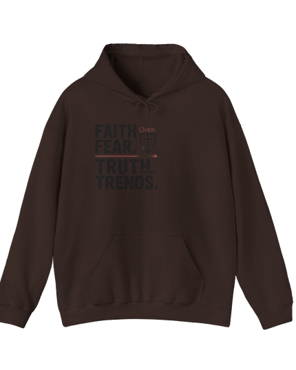 Faith Over Fear. Truth Over Trends. Hoodie | Christian Streetwear - God Quest Collection