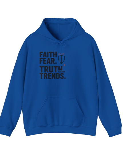 Faith Over Fear. Truth Over Trends. Hoodie | Christian Streetwear - God Quest Collection