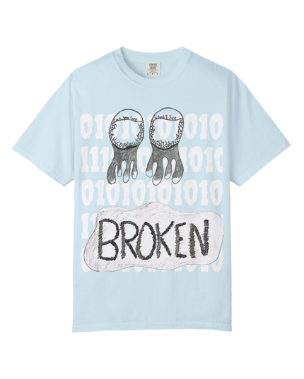 LIVE OR DIE: BROKEN CODE Tee (Self-Drawn Art)