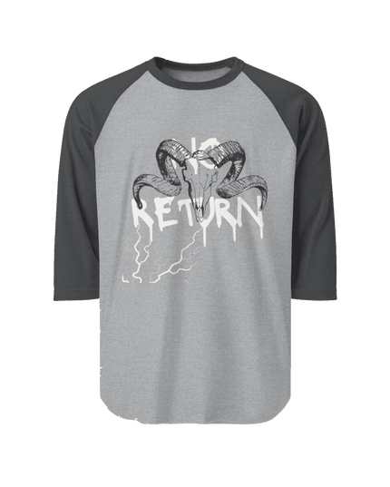 NO RETURN // RAMSKULL 3/4 Sleeve Raglan - No - Return - Apparel