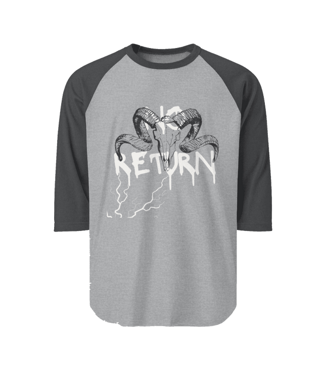 NO RETURN // RAMSKULL 3/4 Sleeve Raglan - No - Return - Apparel