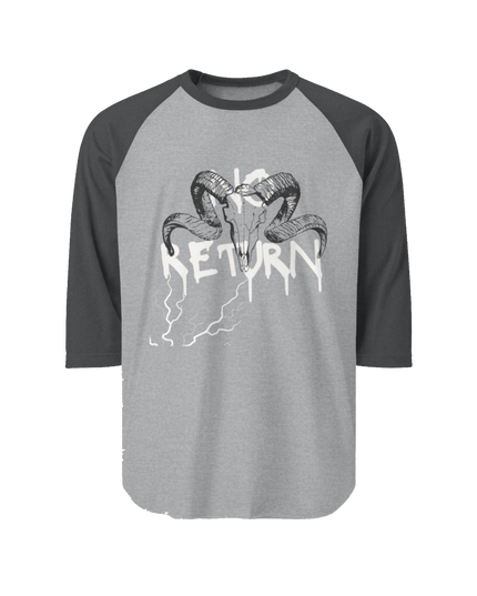 NO RETURN // RAMSKULL 3/4 Sleeve Raglan