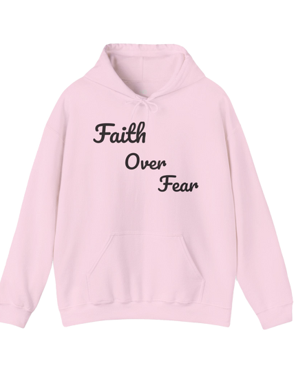 Faith Over Fear Hoodie — "He Broke Me to Rebuild Me Holy" Christian Inspirational Hoodie