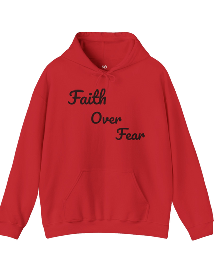 Faith Over Fear Hoodie — "He Broke Me to Rebuild Me Holy" Christian Inspirational Hoodie