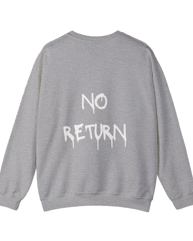 No Return Savagery Wolf Crewneck | Gothic Streetwear | Aggressive Animal Design