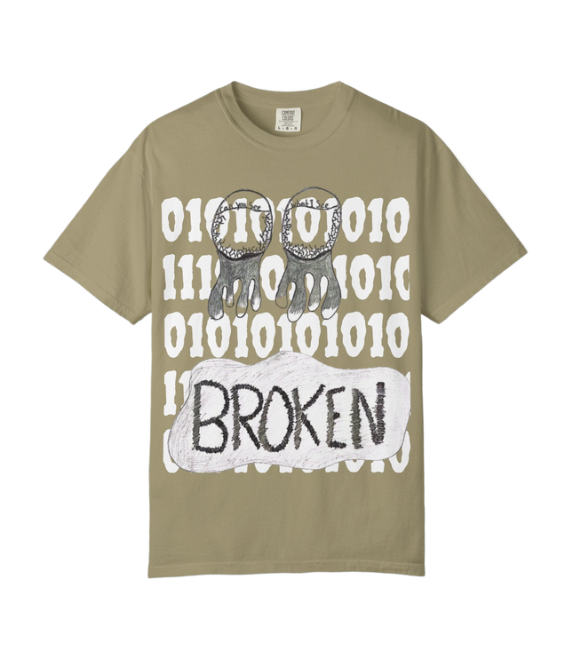 LIVE OR DIE: BROKEN CODE Tee (Self-Drawn Art)